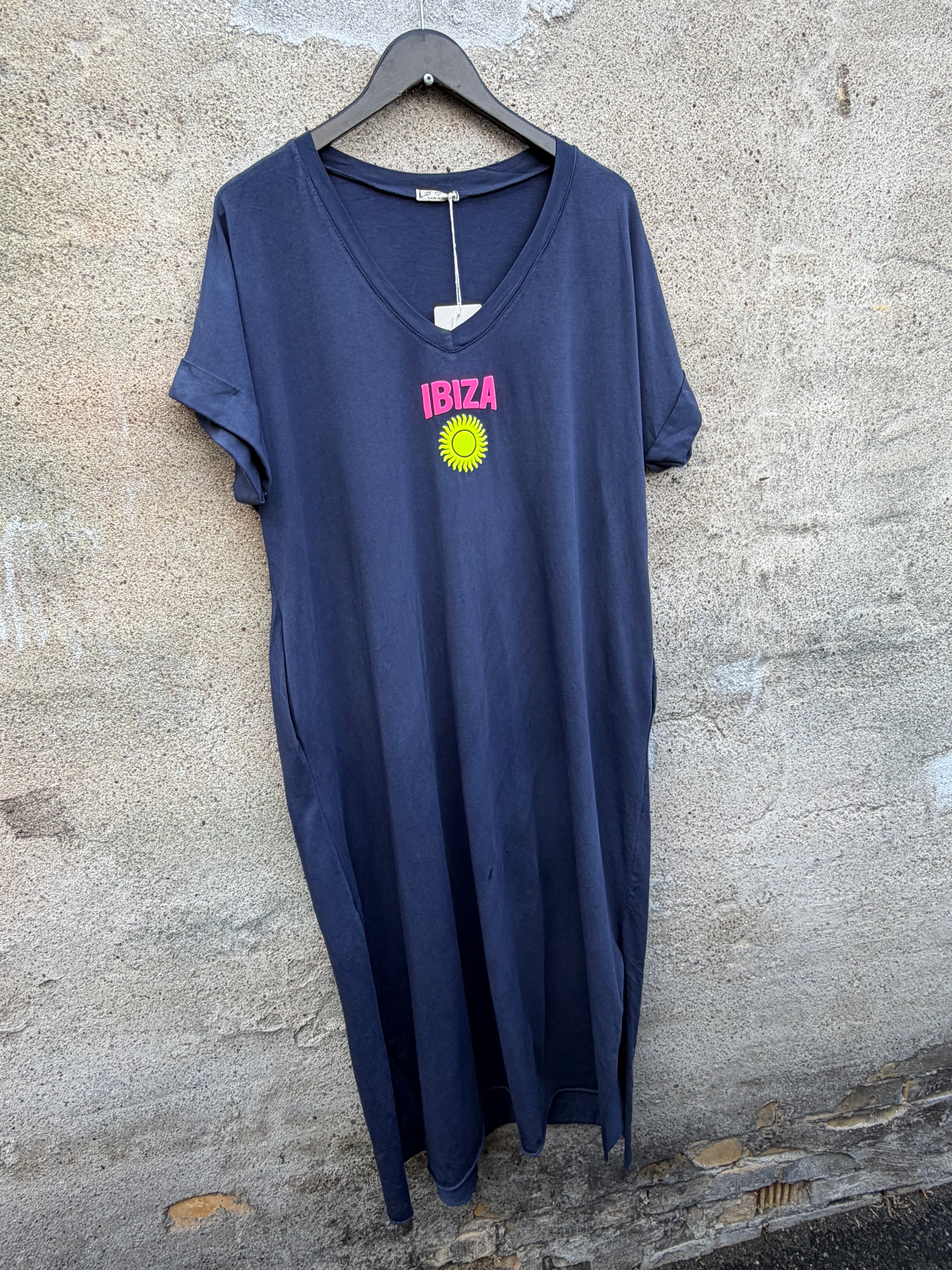 Ibiza beach dress navy