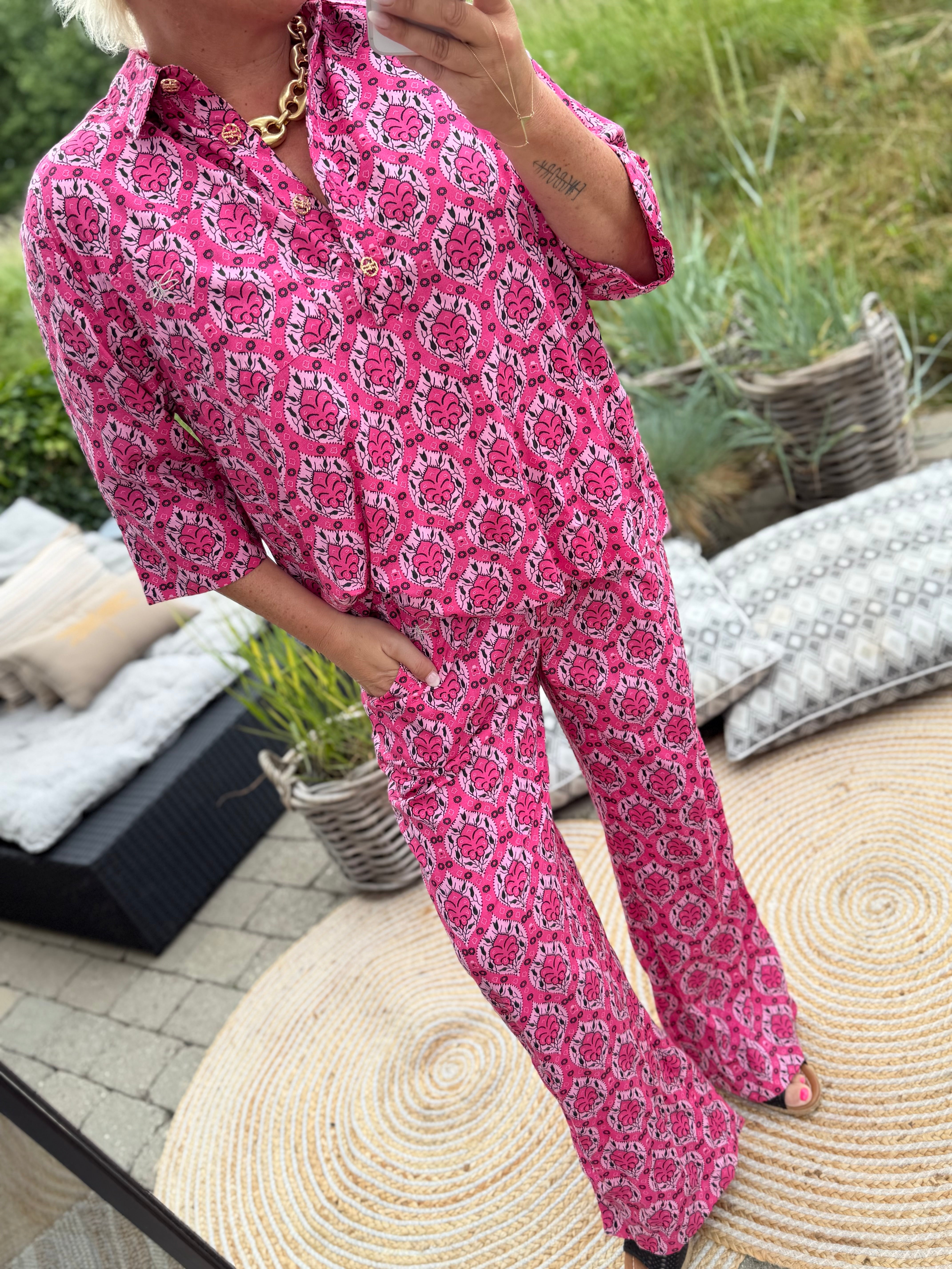 Gaspar 2601946 Honolulu pants print pink