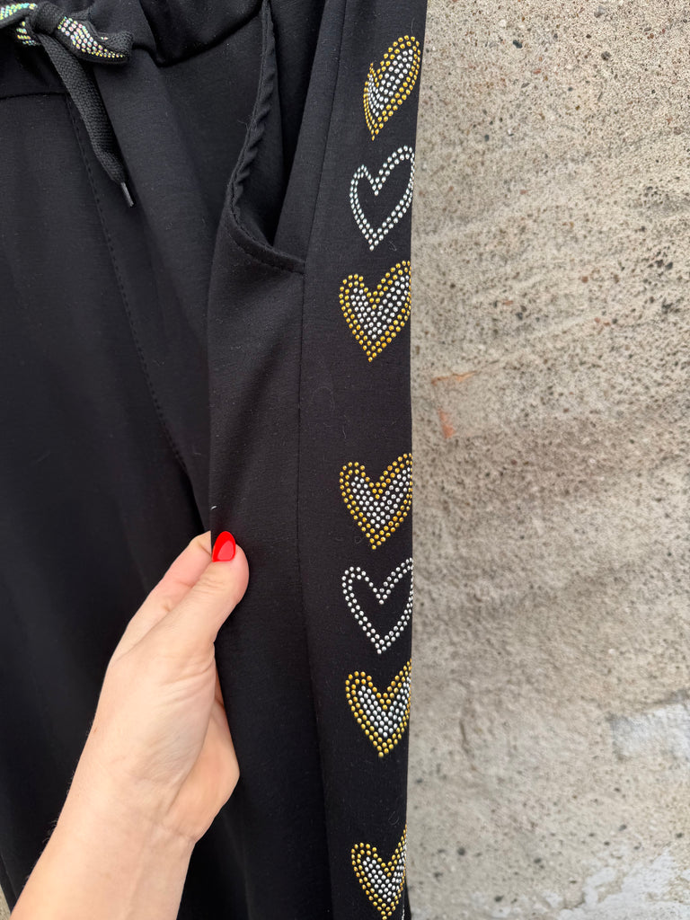 By Engbork heart pants black