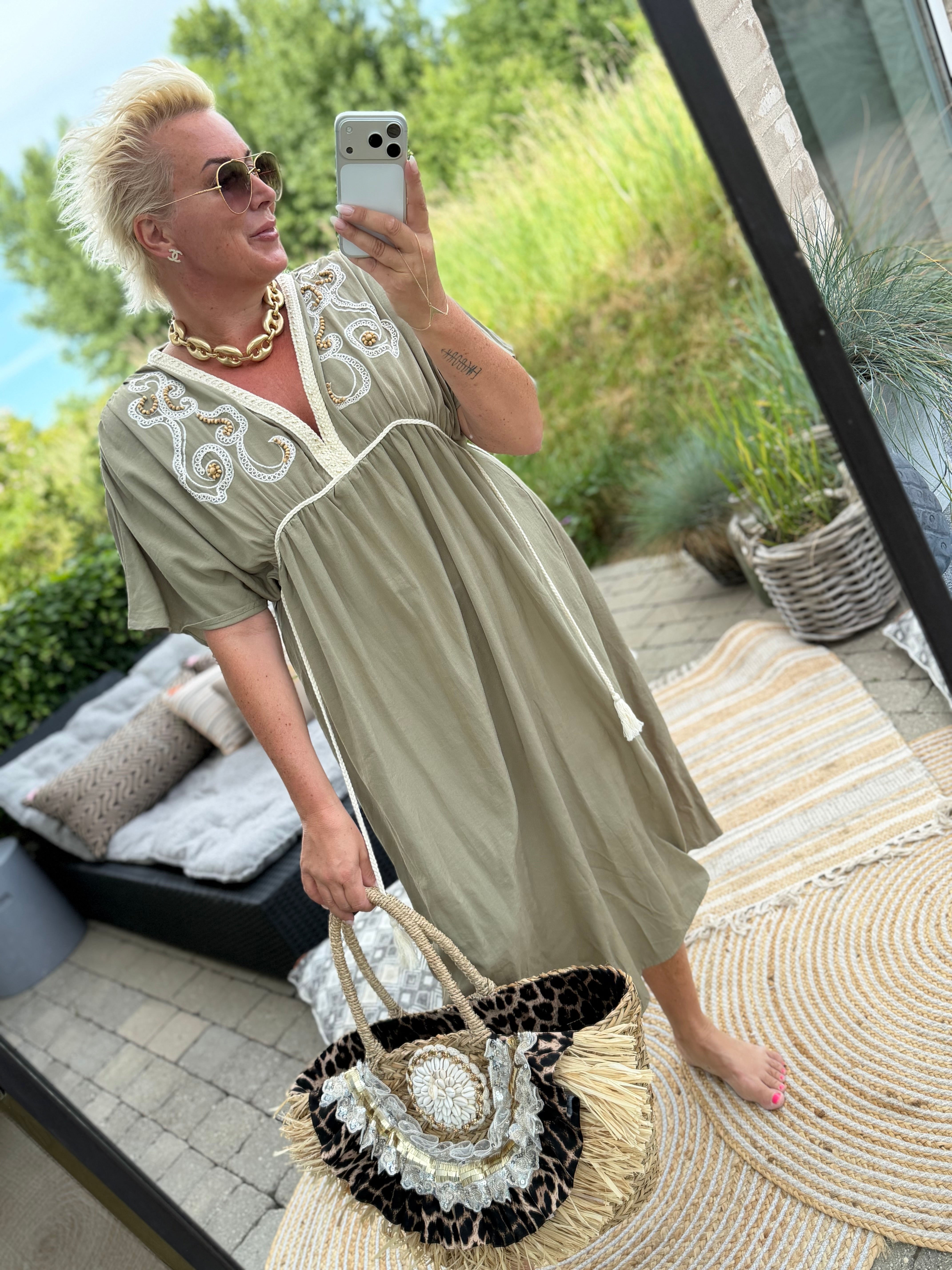 Olympia 10082 dress dusty green