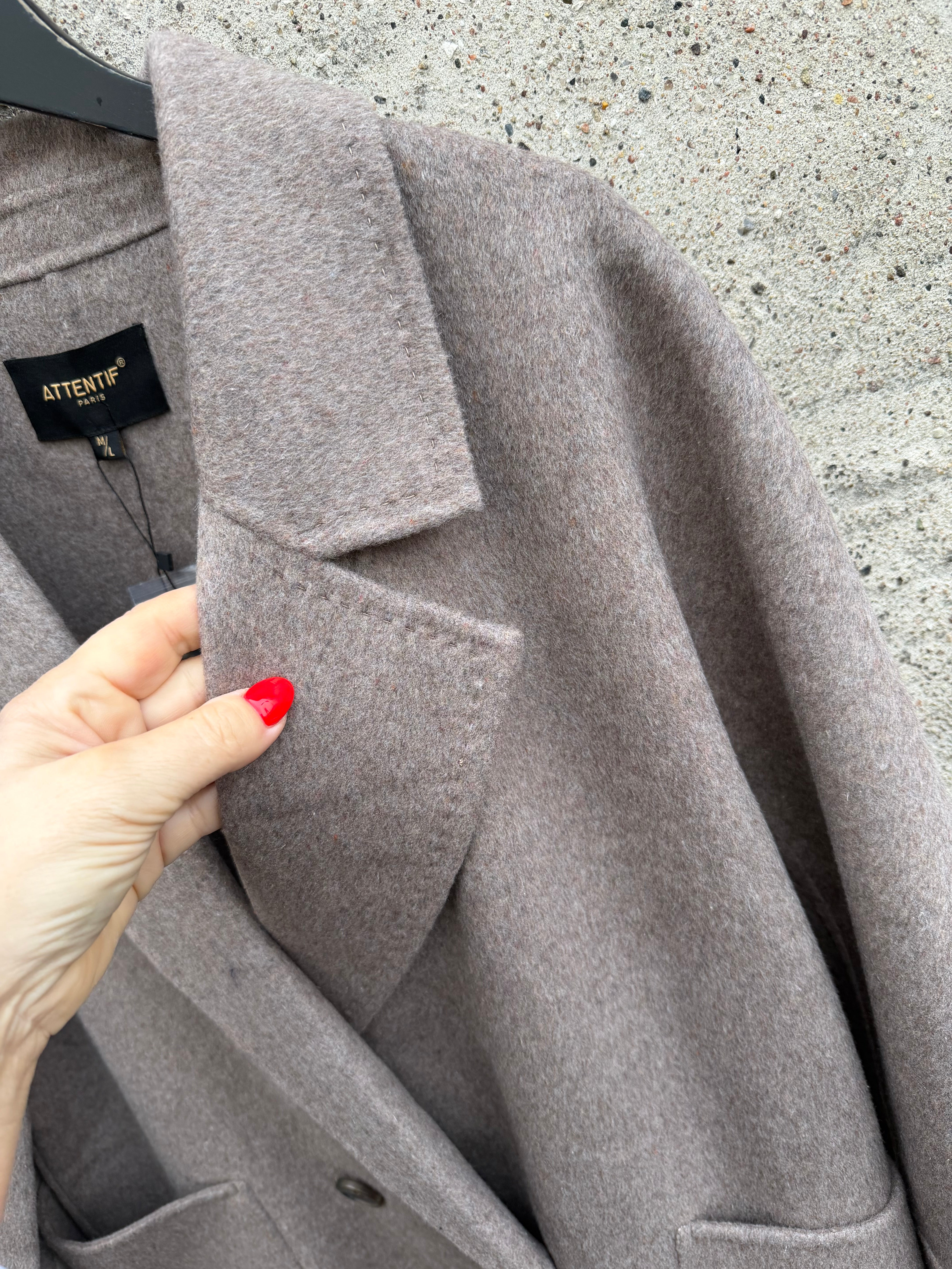 By Engbork Bennedikte coat taupe