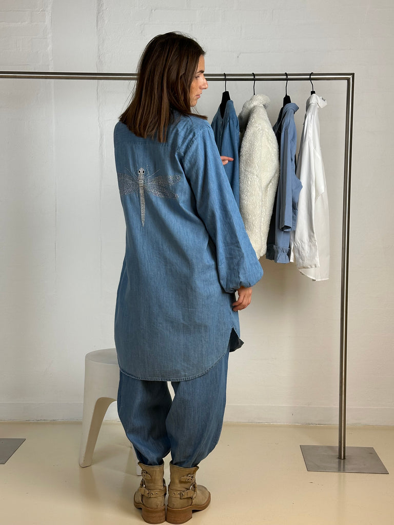 Gaspar 2510701 Pisa tunic dress light