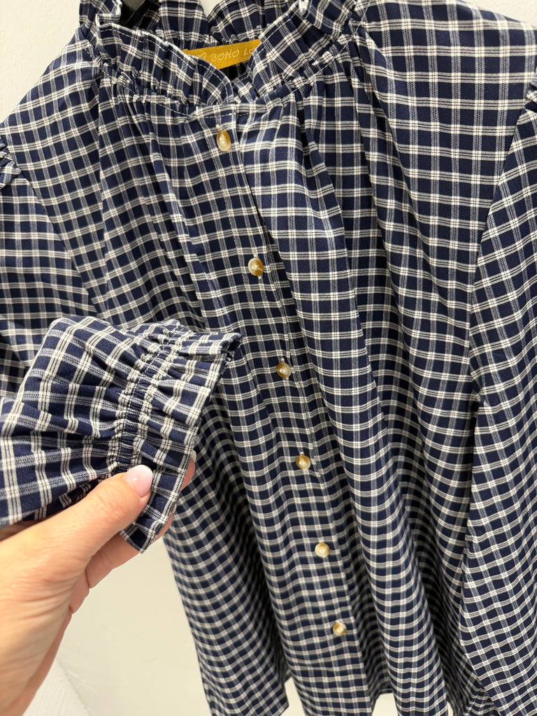 Boho Love B1303 skjorte check navy