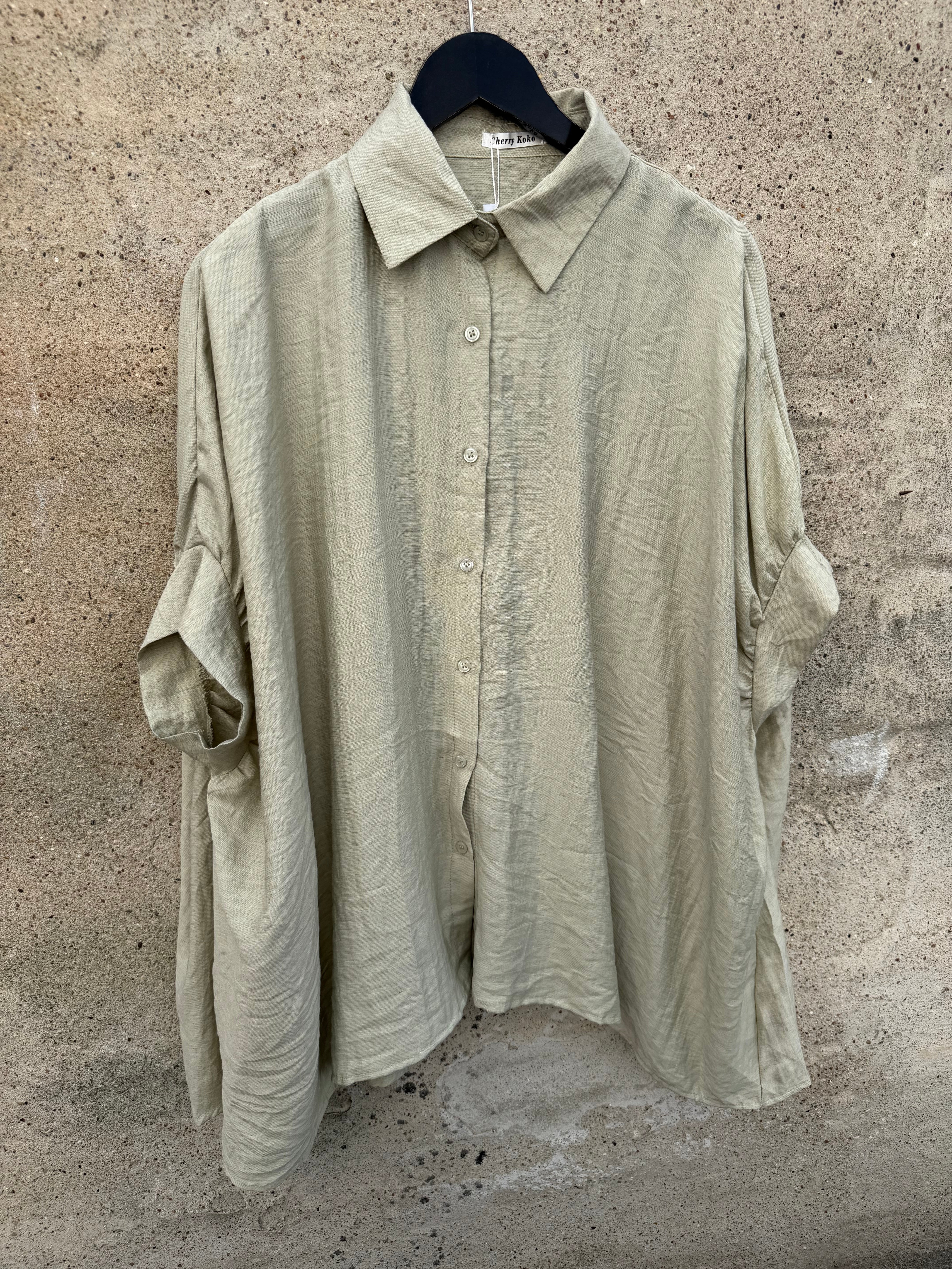 Savana shirt dusty green