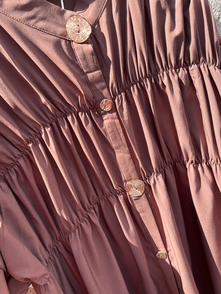 By Engbork Koko 9523 kjole kort chokolade