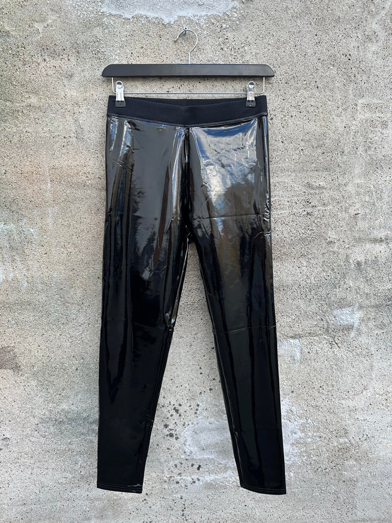By Engbork You & Me PU leggins Black