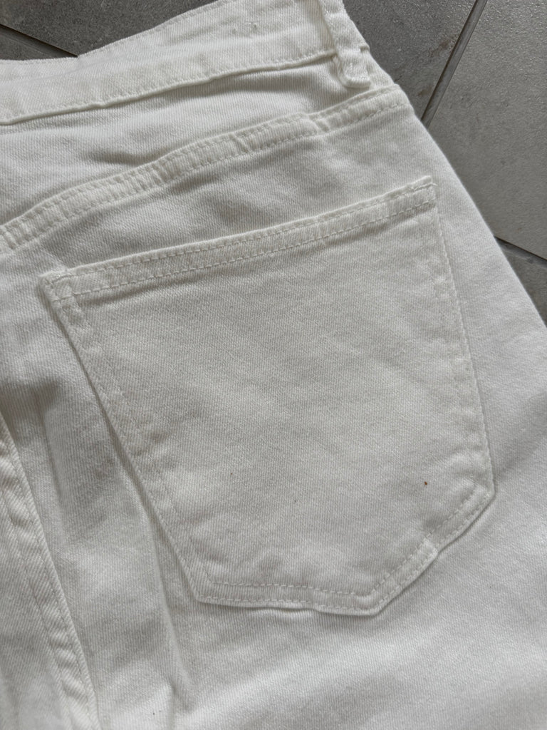 Qnuz 9983 Sig jeans embrodery white
