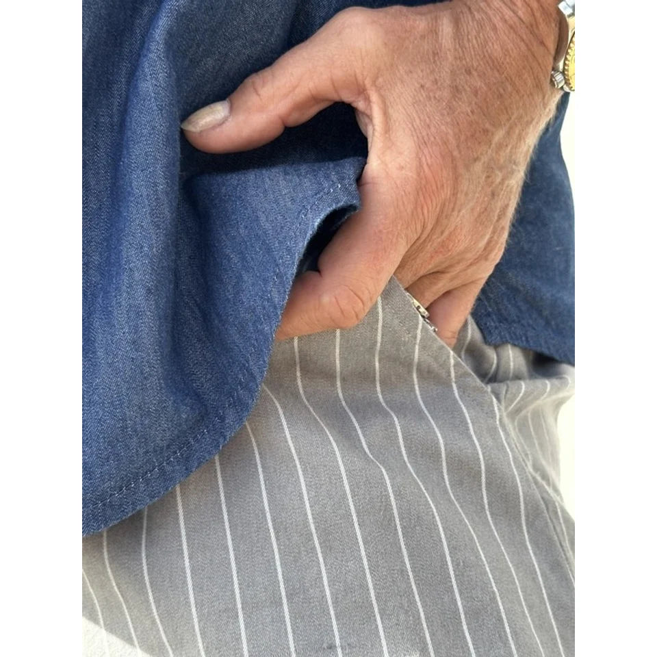 Gaspar 2510902 Colorado stripe pants grey