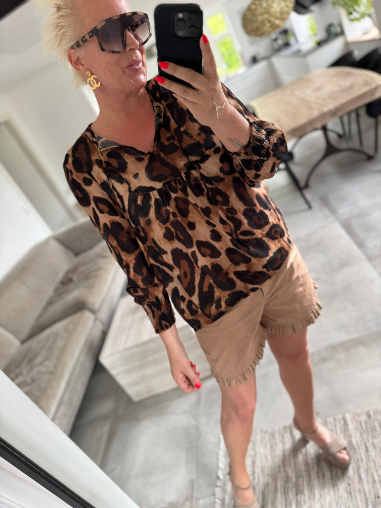 Boho Love Parga bluse leo brown