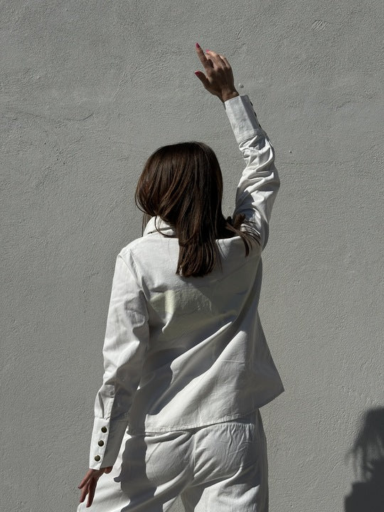 Gaspar 2601315 Lyon canvas shirt white