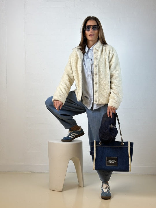 Gaspar 2510505 Harlem duffy jacket off white