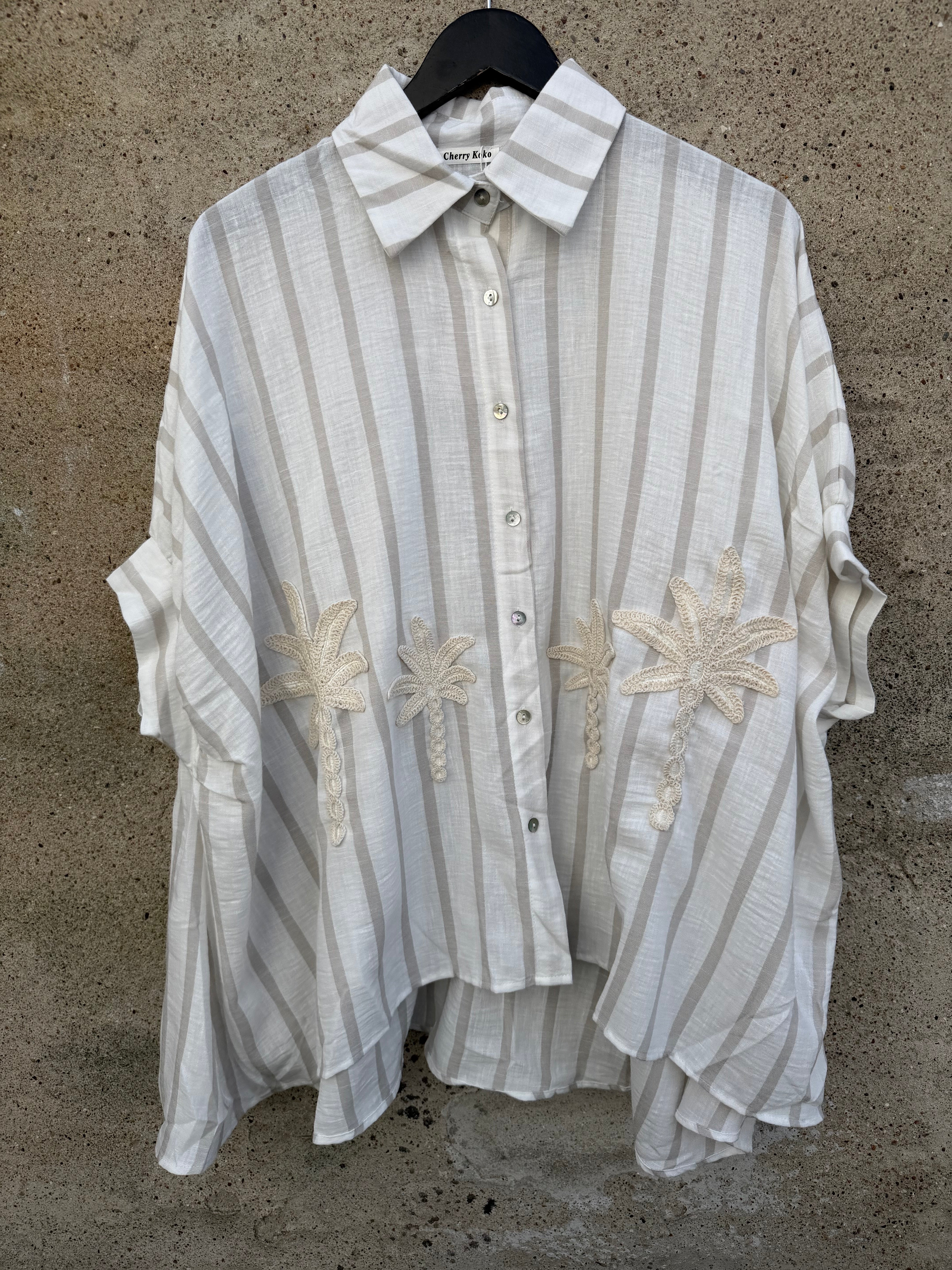 Viola 9956 big shirt palm stripe kit