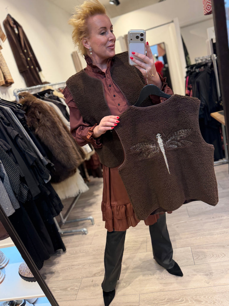 Gaspar 2510301 Duffy waistcoat brown