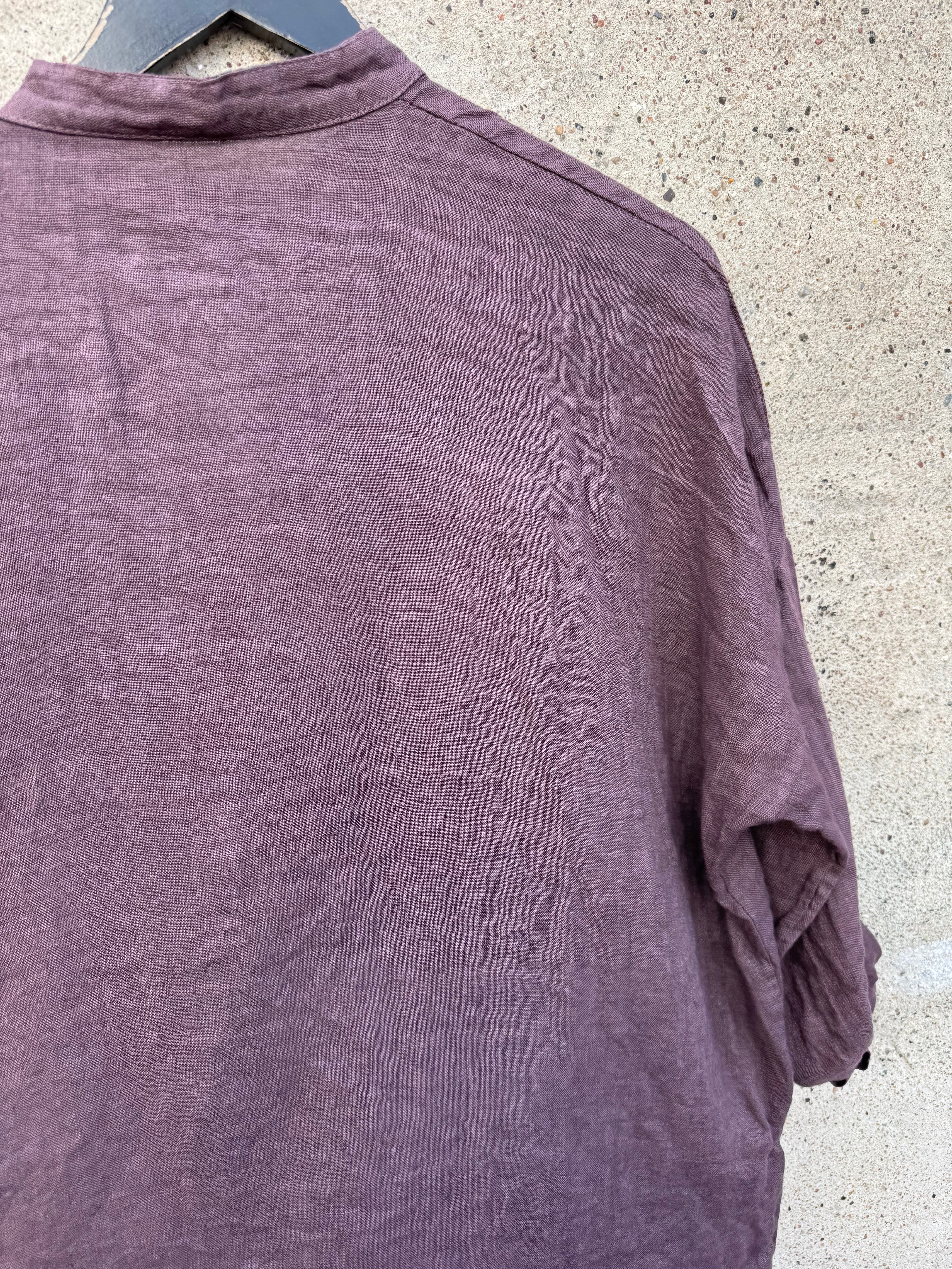 Boho Love Adel skjorte hør aubergine