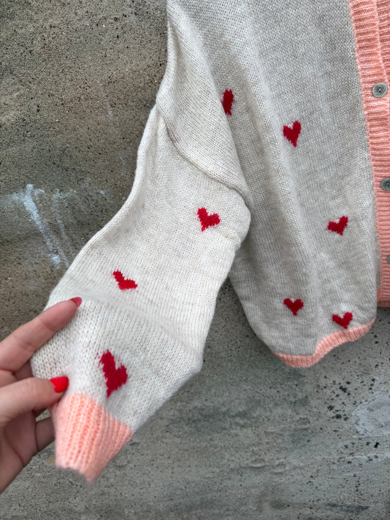 Boho Love B1298 cardigan heart