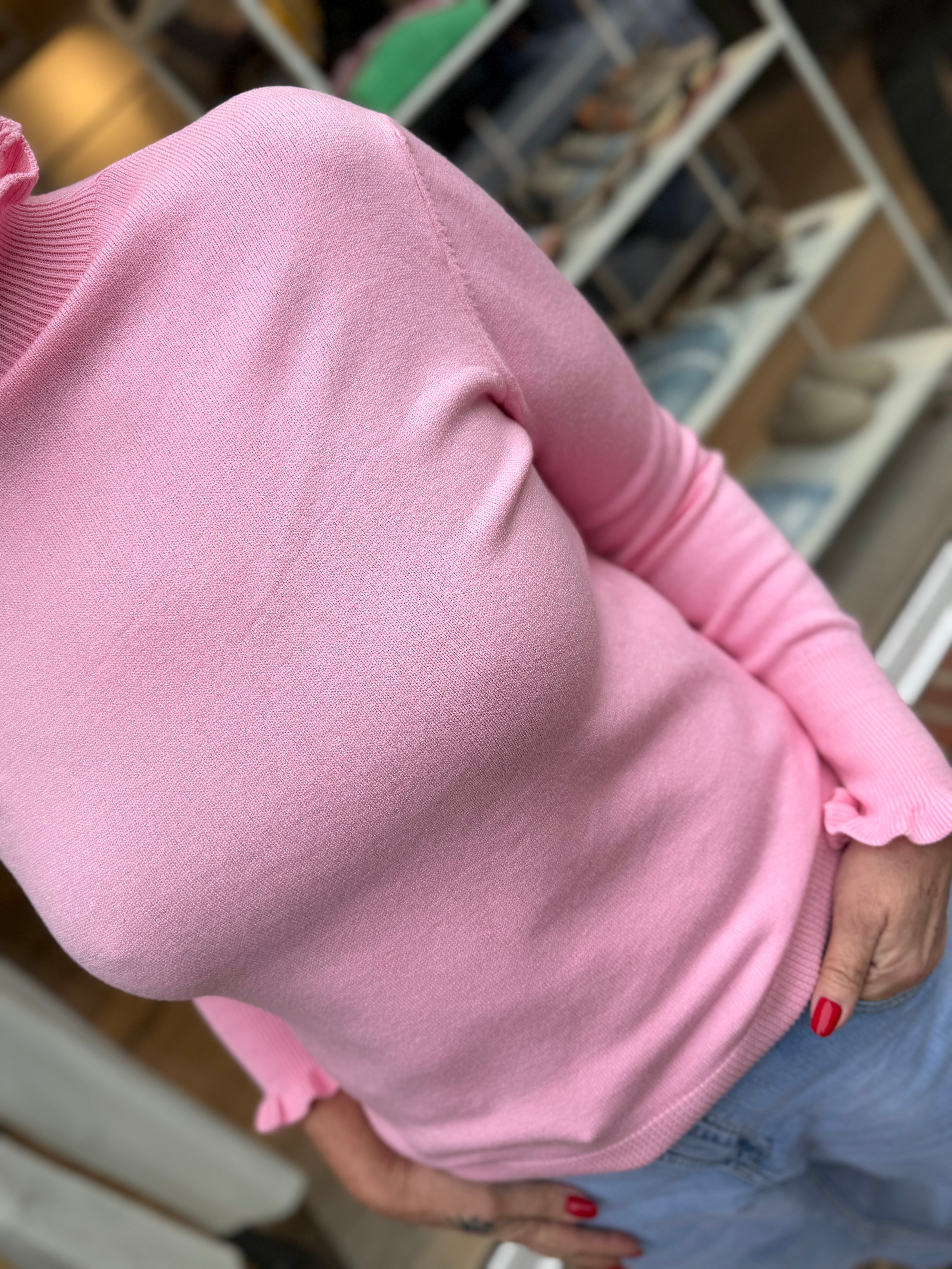 By Engbork Lovelies strik frill pink