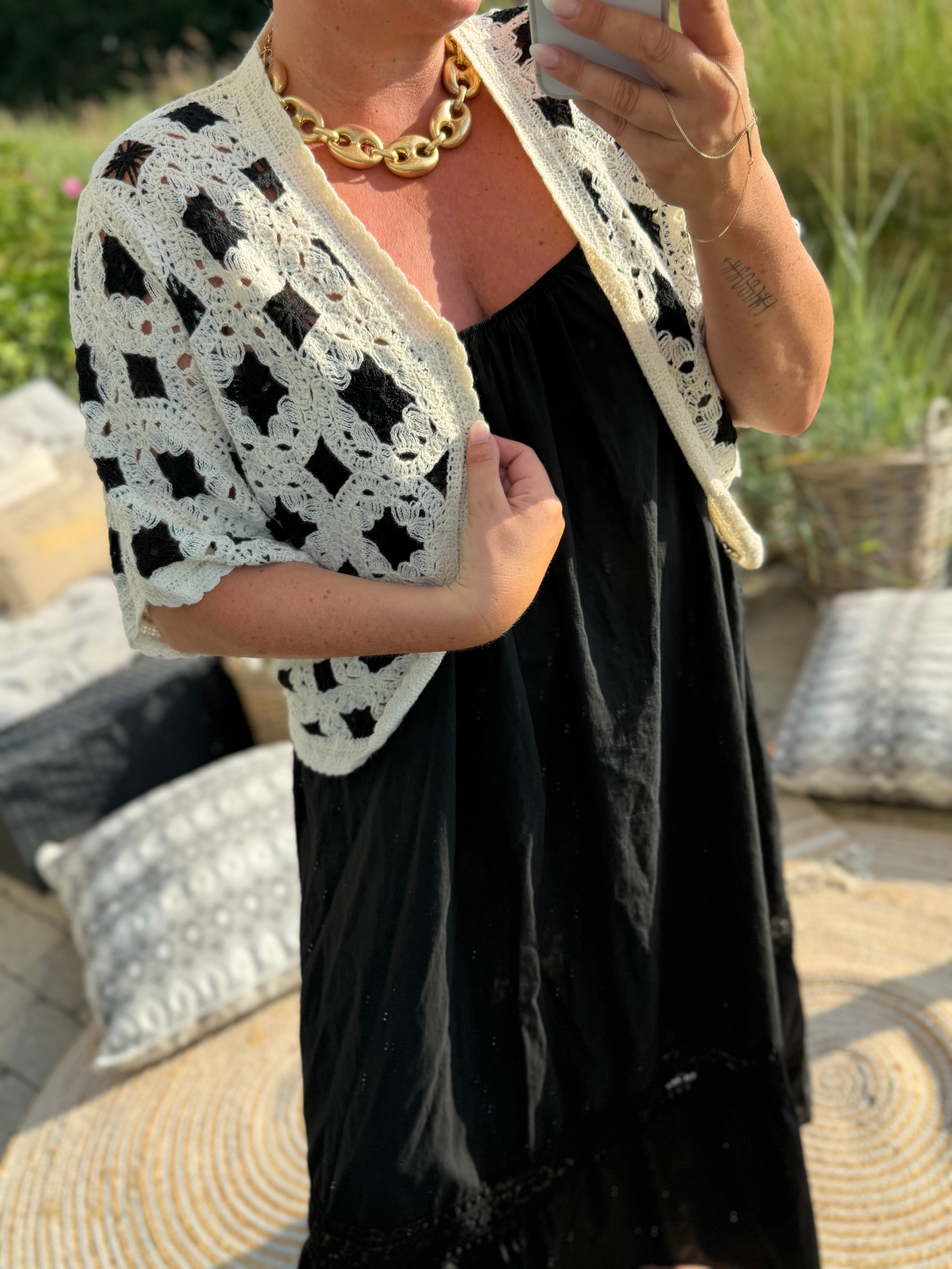 By Engbork Lily jacket crochet cream