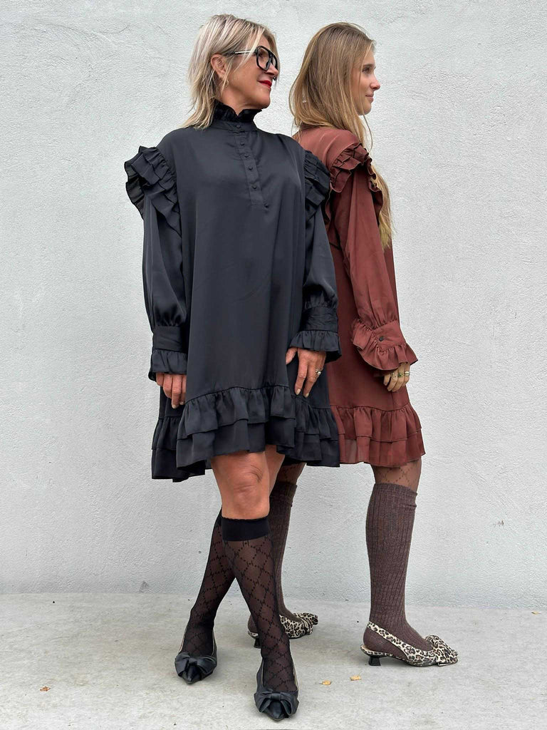 Gaspar 2510708 Jacqueline dress solid black