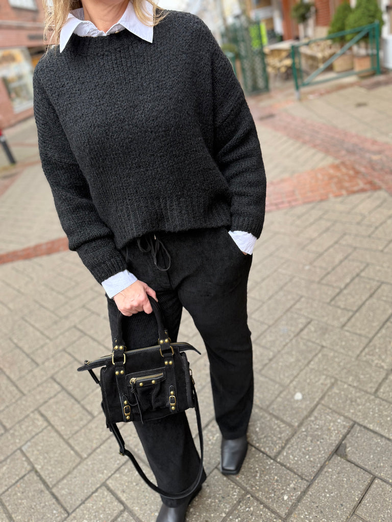 By Engbork rib Cord pants black