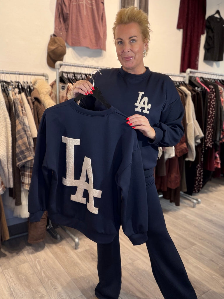 By Engbork LA sweat bluse + buks navy