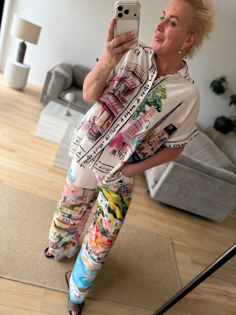 Magic shirt print cream