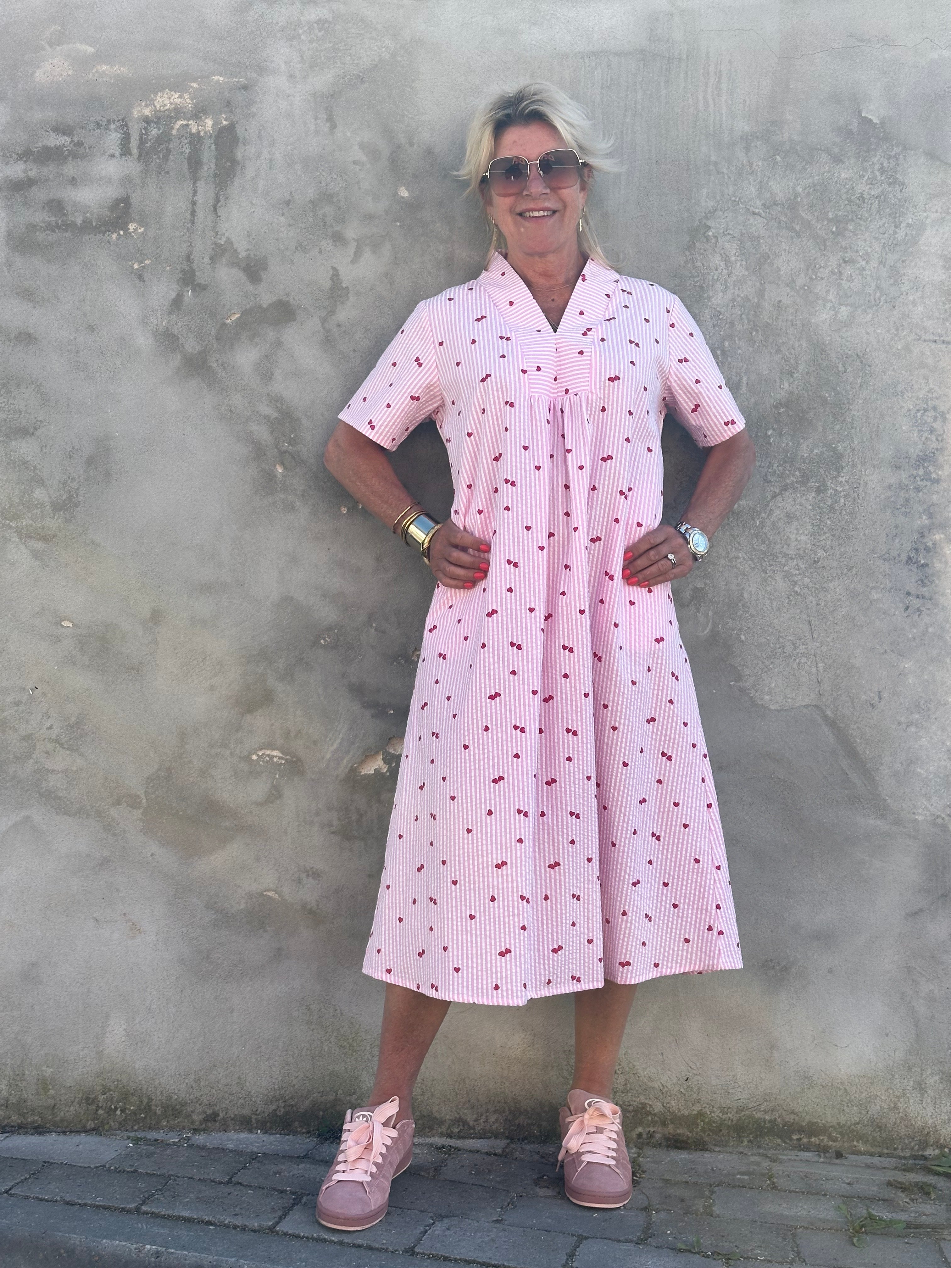 Gaspar 2601752 Java dress heart rose