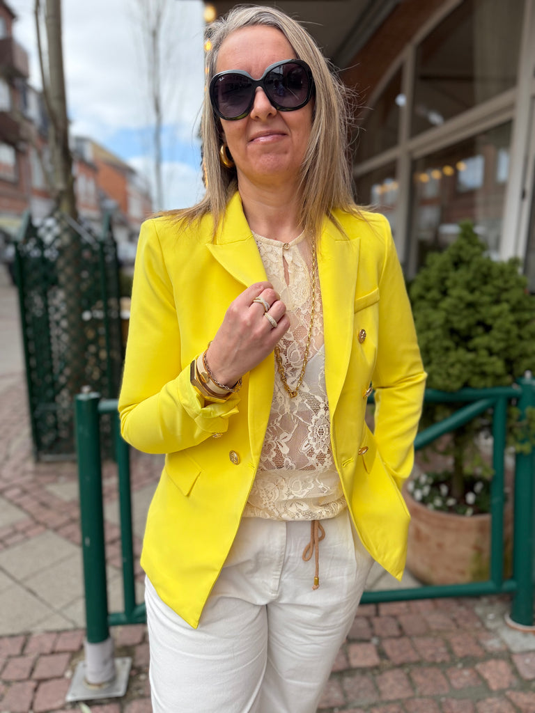By Engbork Marigold blazer yellow