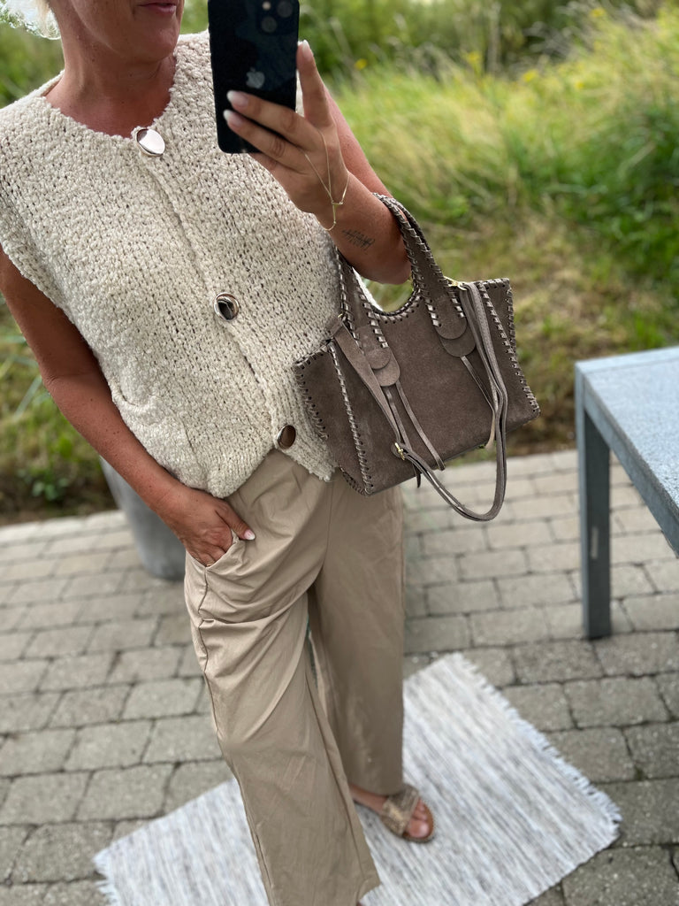 Boho Love B1271 pants coatede beige