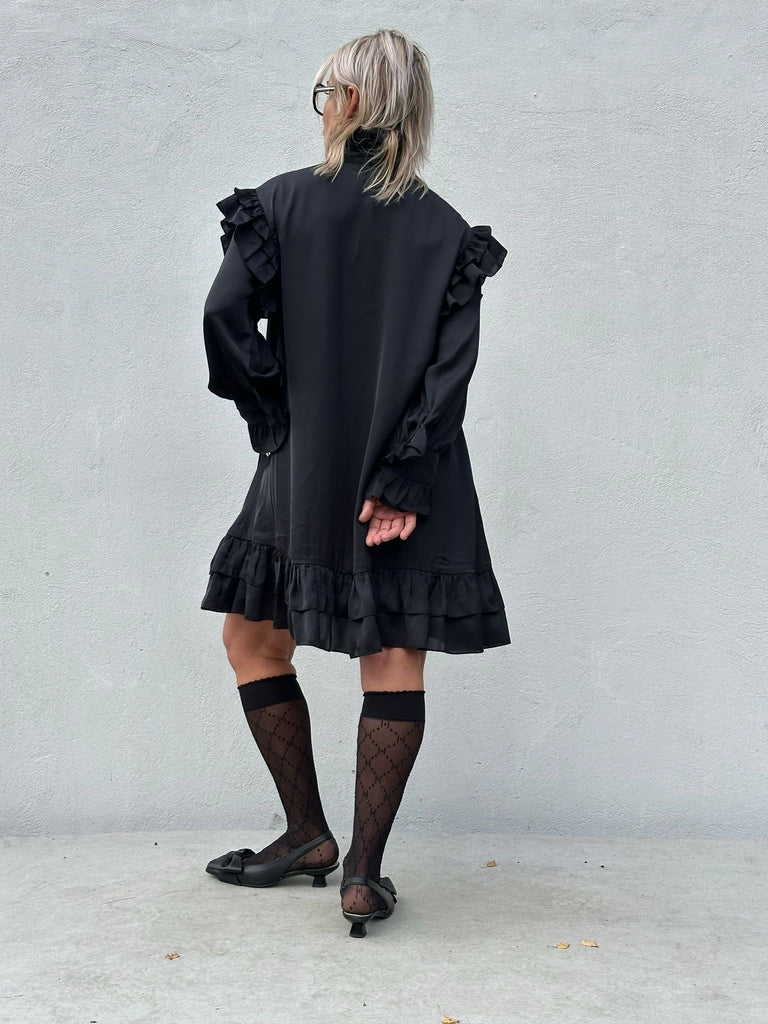 Gaspar 2510708 Jacqueline dress solid black