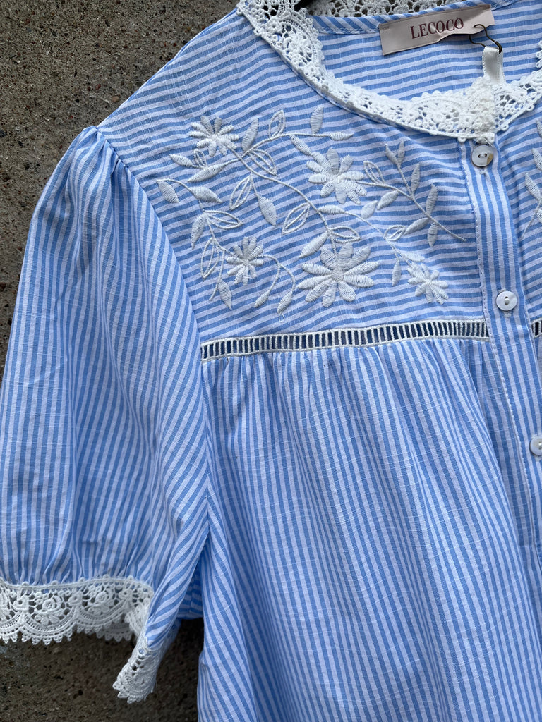 LECOCO 34712 Bengata kjole strib