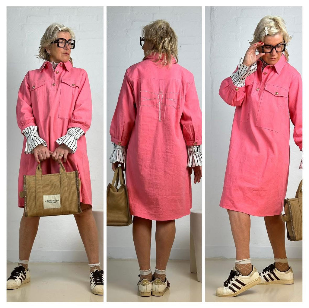 Gaspar 2510722 Rio dress canvas pink