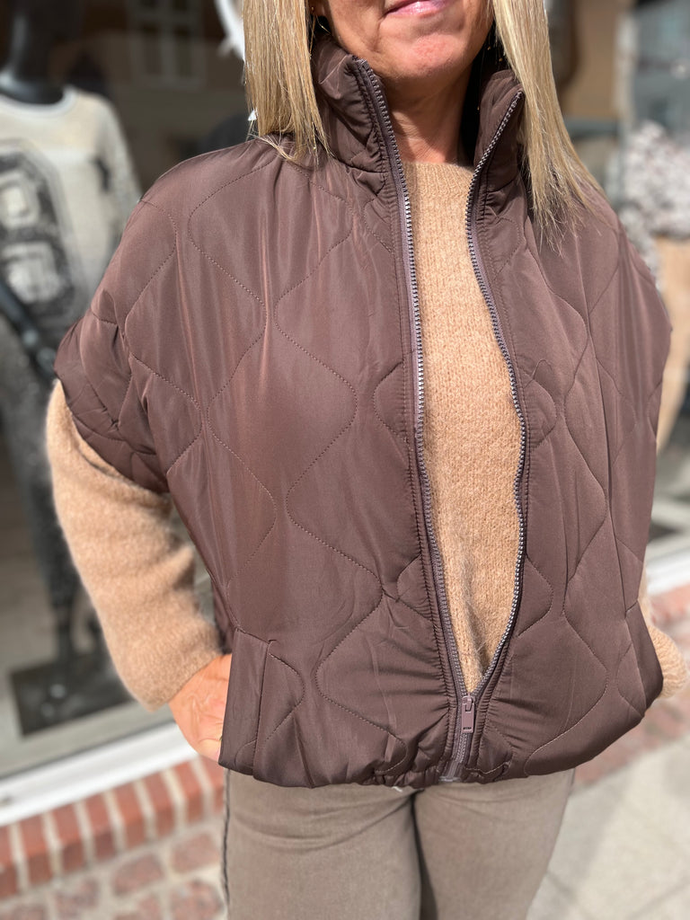 Boho Love B1280 vest vatteret brown