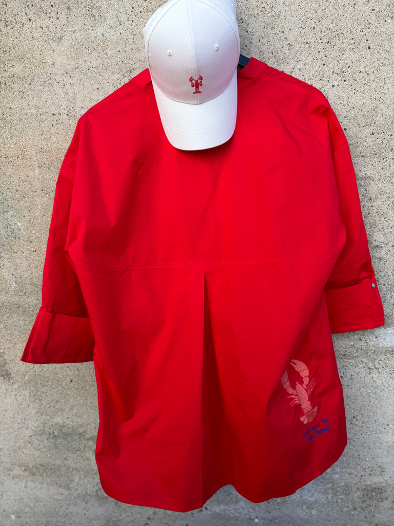 WAUW Luna shirt lobster red