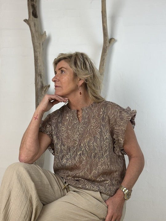 Gaspar 2601317 Zanzibar top brown