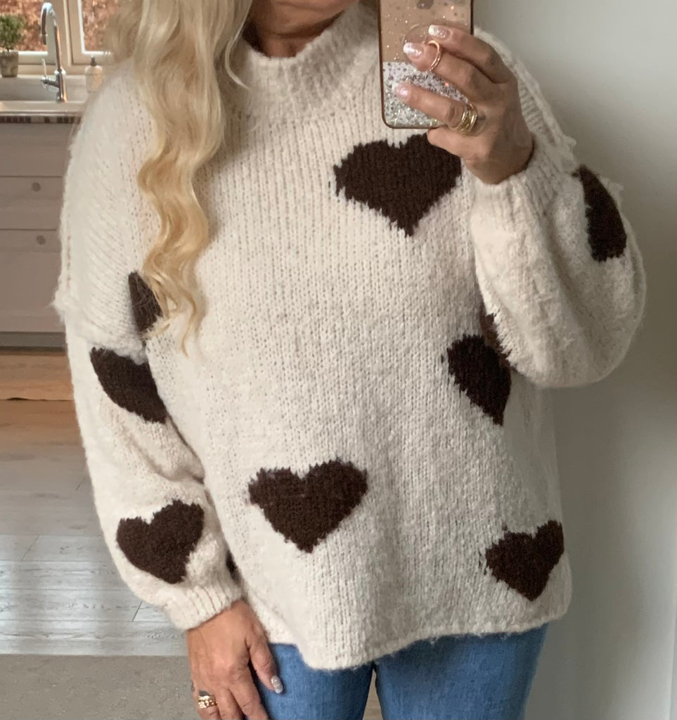 Boho Love B1313 strik hearts beige