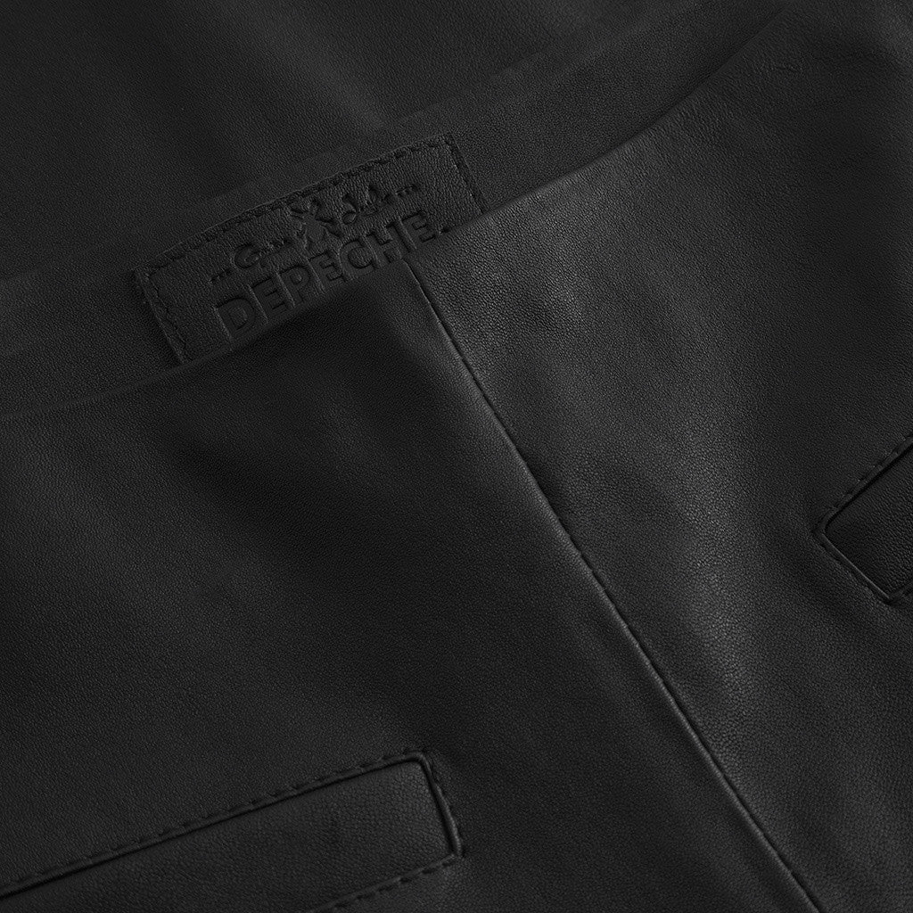 Depeche 51160 Ava pants flare leather black