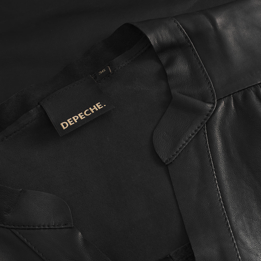 Depeche 51224 Mary dress leather black