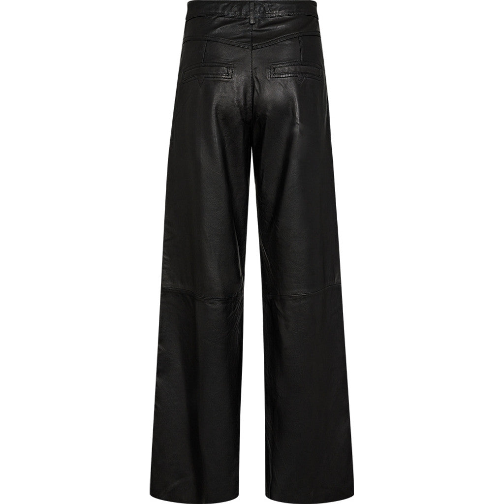 Depeche 51264 Boa HW pants wide leather black