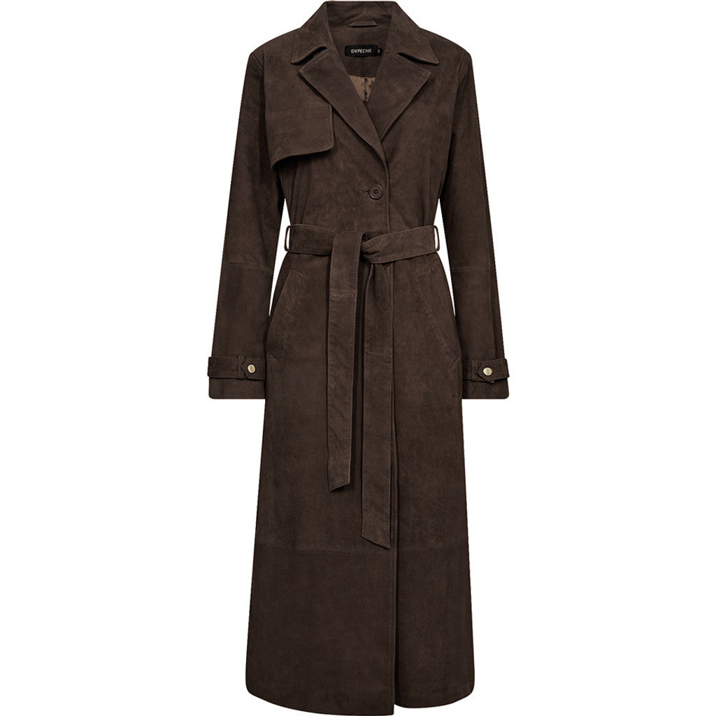 Depeche 51310 Naomi trench coat suede deer