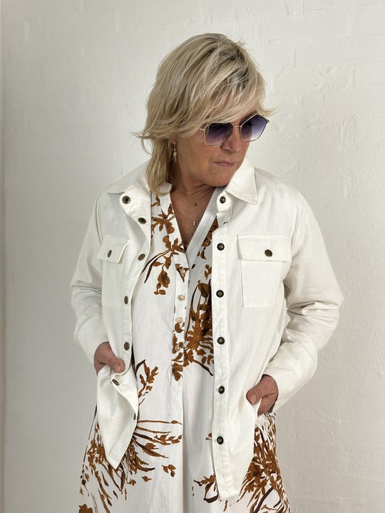 Gaspar 2601315 Lyon canvas shirt white