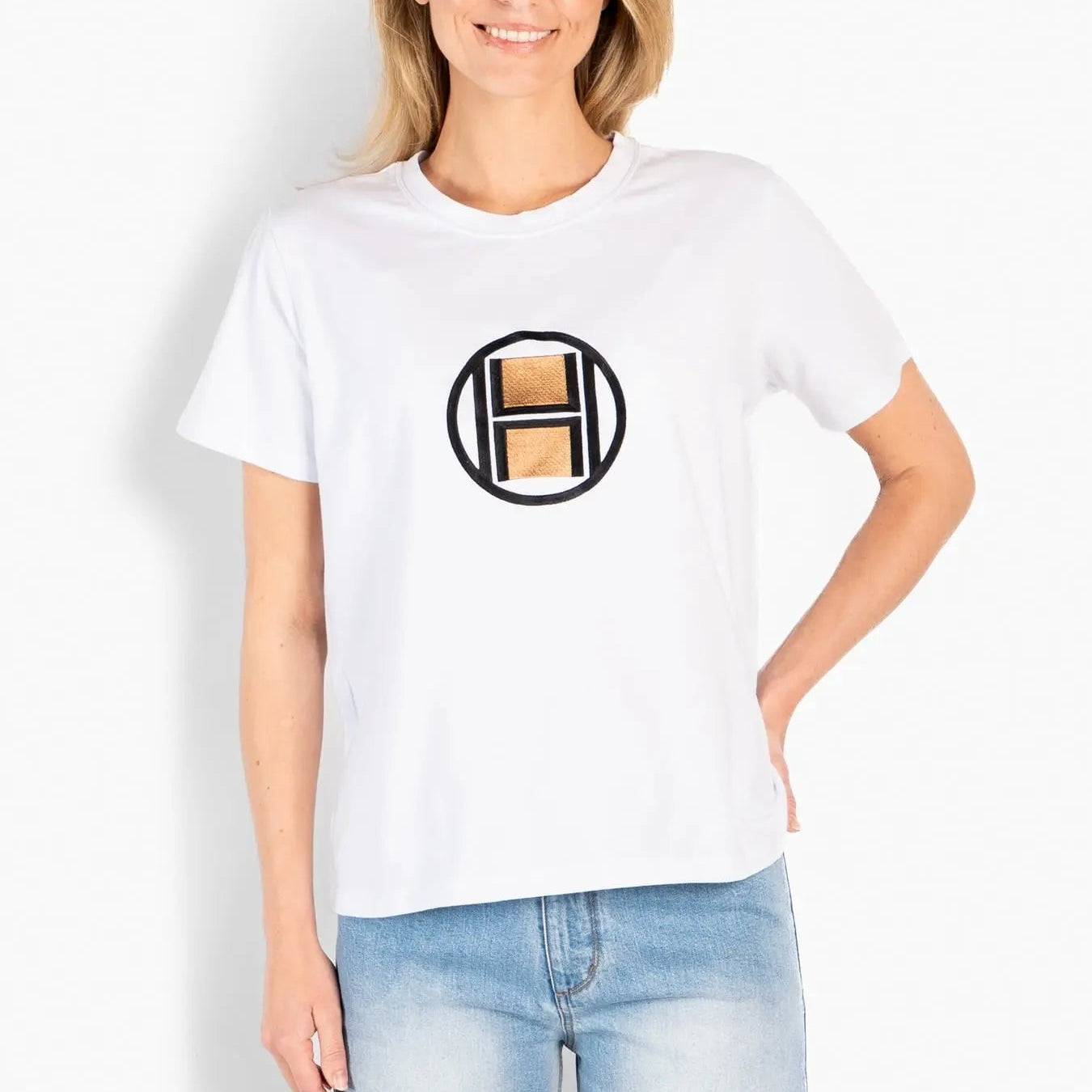 HÈST 1010170510 LOGO T-shirt white