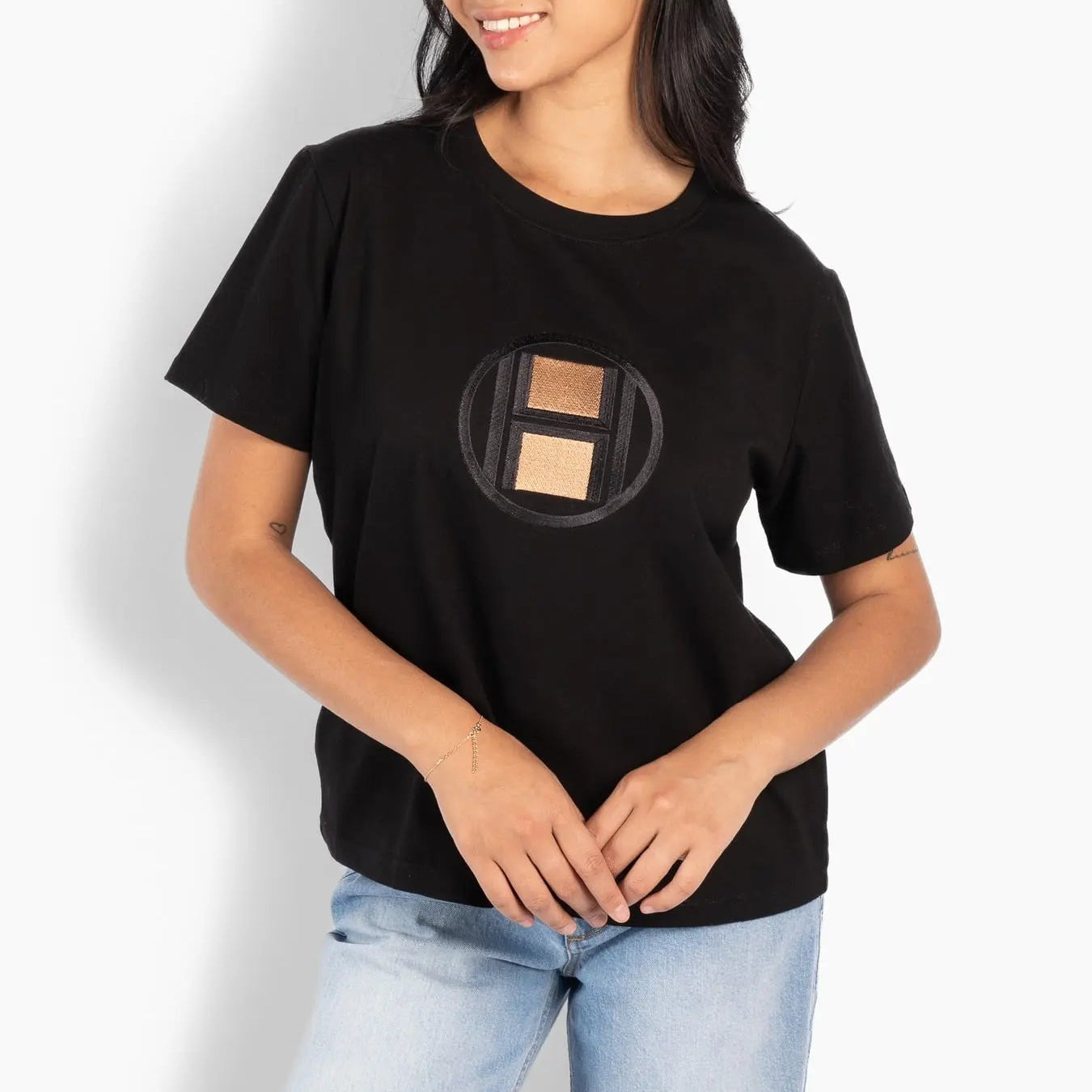 HÈST 1010170510 LOGO T-shirt black