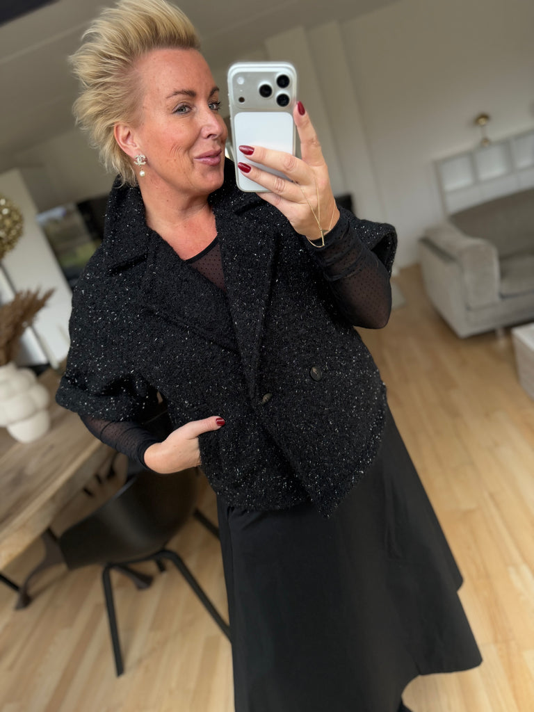 By Engbork Edith jakke SS black