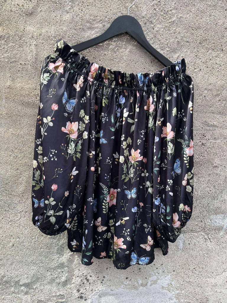 Design By Laerke Elisabeth bluse flower black