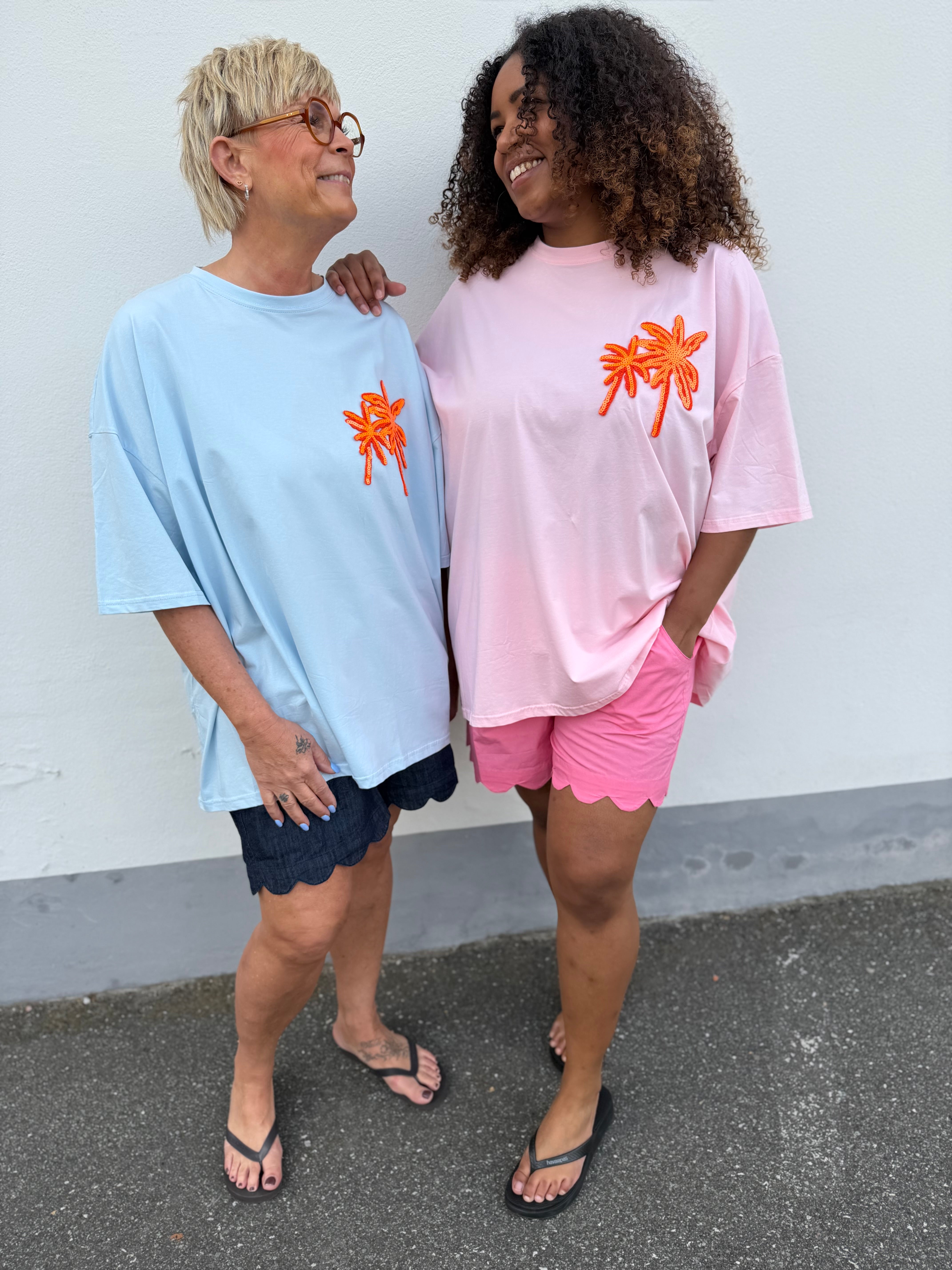 PALM oversize T-shirt rosa