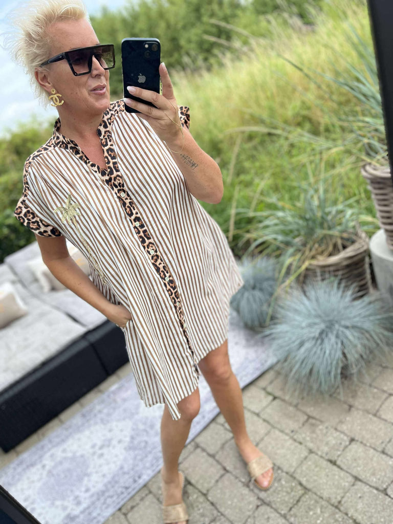 By Engbork Palm leo dress