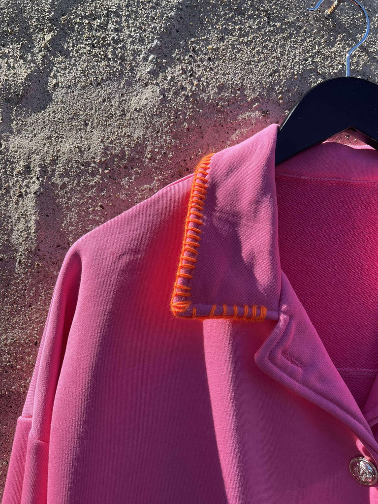 Boho Love b1275 happy cardigan pink