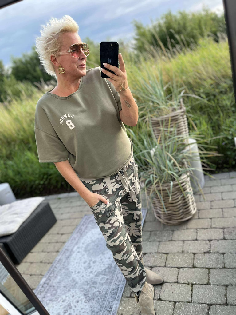 Boho Love B1161 Baggy pants Camoflage beige