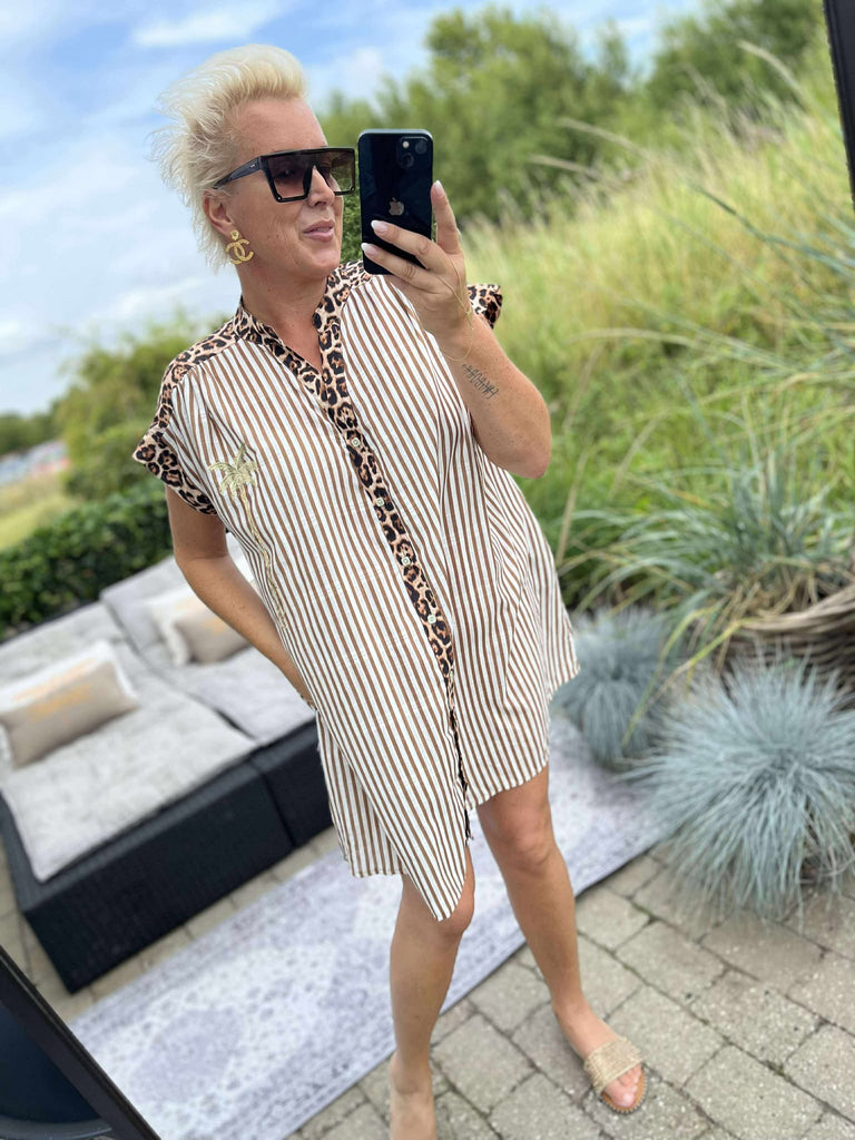 By Engbork Palm leo dress