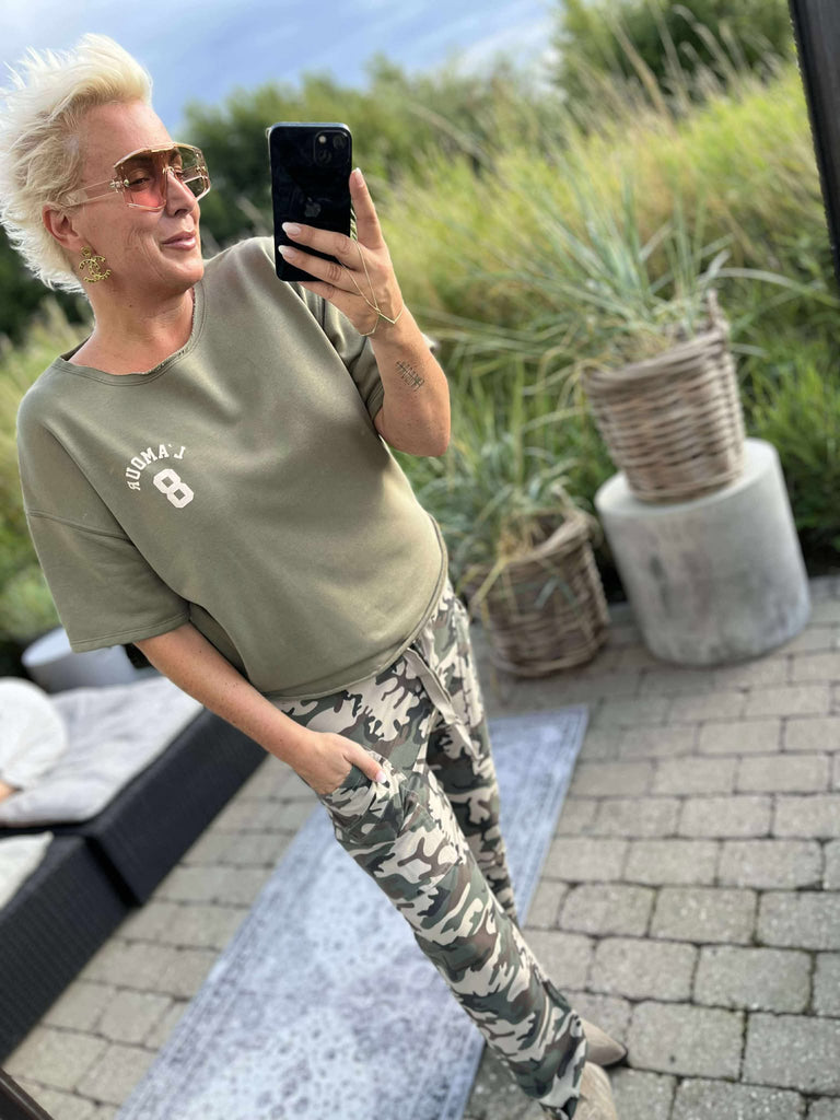 Boho Love B1161 Baggy pants Camoflage beige